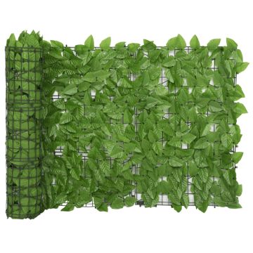 Schermo Privacy da Balcone con Foglie Verde 600x75 cm