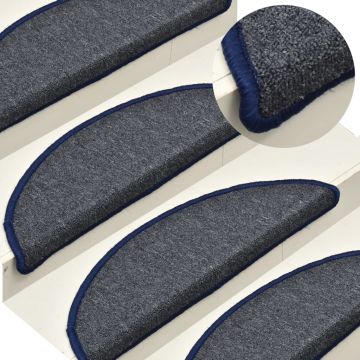 Tappetini per scale 15 pz 56 x 17 x 3 cm Non-Slip