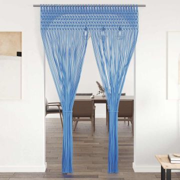 Tenda Macramè Blu 140x240 cm in Cotone