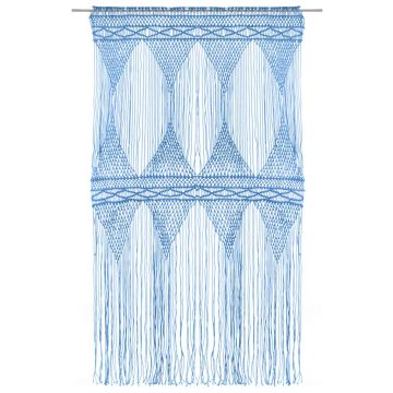 Tenda Macramè Blu 140x240 cm in Cotone
