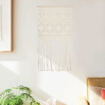 Decorazione da Parete in Macramè 40x80 cm Cotone