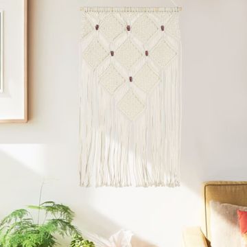 Decorazione da Parete in Macramè 40x80 cm Cotone