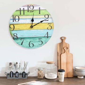 Orologio da Parete Multicolore 30 cm in MDF