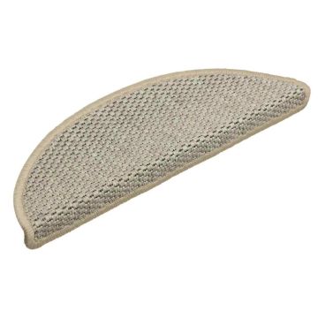 Tappeti Adesivi Scale Aspetto Sisal 15pz 56x17x3cm Verde Chiaro