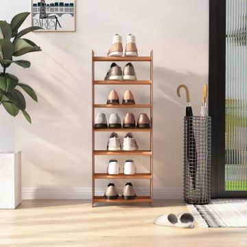 Scarpiera Marrone 45x24x117 cm in Legno Multistrato
