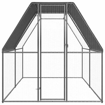 Gabbia per Polli 2x4x2 m in Acciaio Zincato