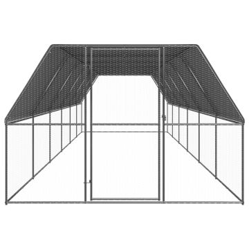 Gabbia per Polli 3x12x2 m in Acciaio Zincato