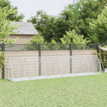 Conigliera Argento 105x600x120 cm in Acciaio Zincato