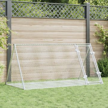 Conigliera Argento 200x105x91 cm in Acciaio Zincato