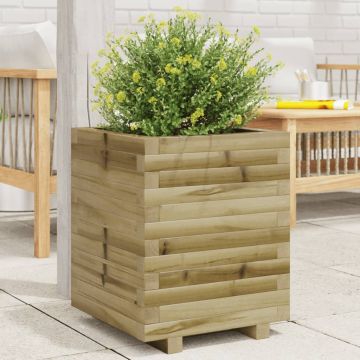 Fioriera da Giardino 40x40x49,5 cm in Legno di Pino Impregnato