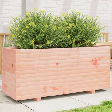 Fioriera da Giardino 110x40x49,5cm in Legno Massello di Douglas