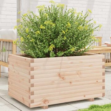 Fioriera da Giardino 90x60x49,5 cm in Legno Massello di Pino