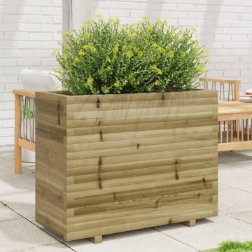 Fioriera da Giardino 90x40x72,5 cm in Legno di Pino Impregnato