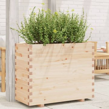 Fioriera da Giardino 90x40x72 cm in Legno Massello di Pino
