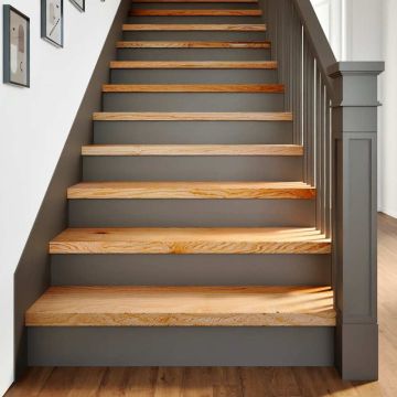 Gradini 20 pz Marrone Chiaro 90x30x2 cm Legno Massello Rovere