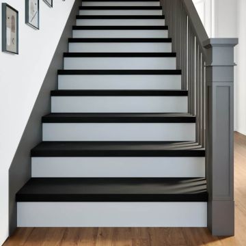 Gradini 20 pz Marrone Scuro 90x25x2 cm Legno Massello Rovere