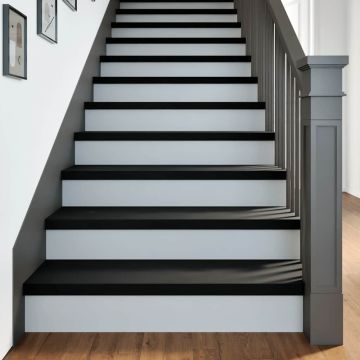 Gradini 20 pz Marrone Scuro 100x25x2 cm Legno Massello Rovere