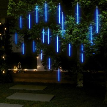 Luci Meteoriche 20pz 30cm Blu 480 LED Interni Esterni