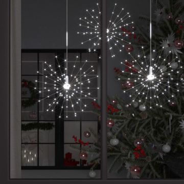 Luci di Natale Artifici Bianco Freddo 20 cm 140 LED