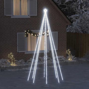 Luci Albero di Natale Interni Esterni 576LED Bianco Freddo 3,6m