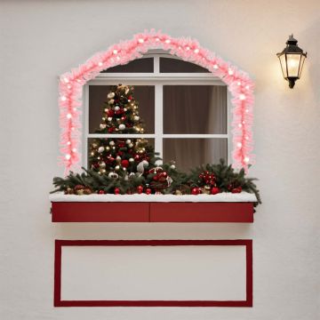 Ghirlanda Natalizia con Luci a LED 10 m Rosa