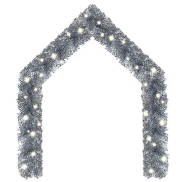 Ghirlanda Natalizia con Luci a LED 5 m Argento