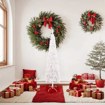 Albero di Natale Sottile Bianco 150 cm