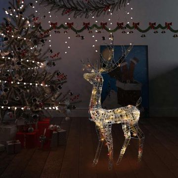 Decorazione Natalizia Acrilico Renna 140 LED 128 cm Multicolore