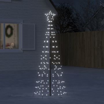Albero di Natale LED con picchetti 220 LED Bianco Freddo 180 cm (solo AU)