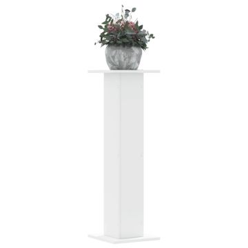 Supporti per Piante 2 pz Bianchi 30x30x95 cm Legno Multistrato