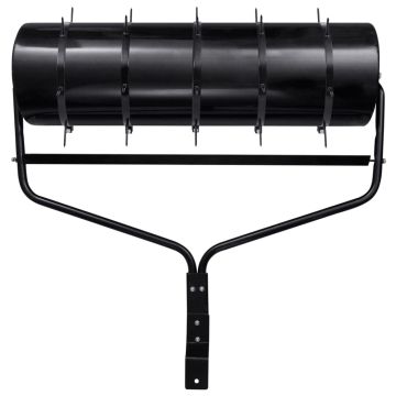 Rullo da Giardino trainabile con Aeratore a Morsetti Nero 63 L in Ferro