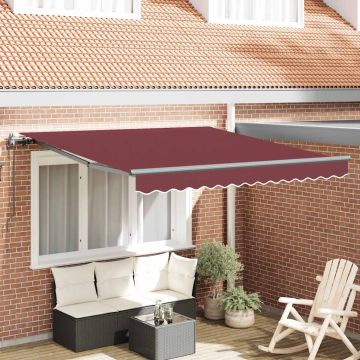 Tenda da Sole Retrattile Automatica Bordò 300x250 cm