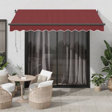 Tenda retrattile Borgogna 350 x 250 cm Poliestere
