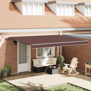 Tenda retrattile Borgogna 450 × 300 cm Poliestere