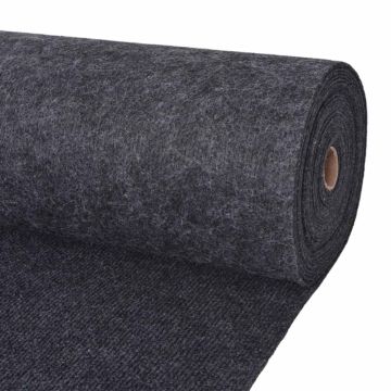 Tappeto Antracite 1,2 x 15 m Poliestere