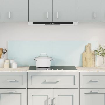 Paraschizzi per Cucina 2 pz Bianchi 70x60 cm in Vetro Temperato