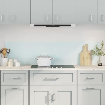 Paraschizzi per Cucina 2 pz Bianchi 80x60 cm in Vetro Temperato