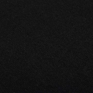 Tappeto Lungo in BCF Nero con Motivo 100x500 cm