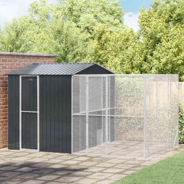 Gabbia per uccelli Antracite 425 x 304 x 247 cm Acciaio zincato
