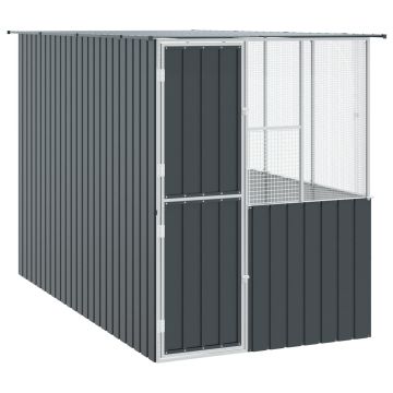 Gabbia per uccelli Antracite 165 x 318 x 200 cm Acciaio zincato