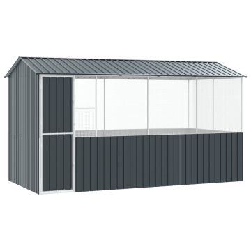 Gabbia per uccelli Antracite 410 x 210 x 230 cm Acciaio zincato