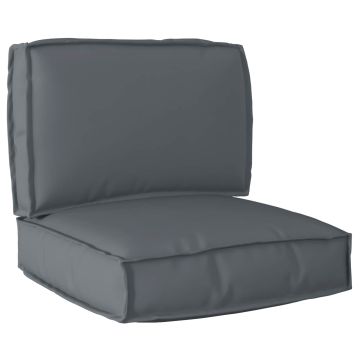 Set di Cuscini per Pallet Tessuto Oxford Antracite