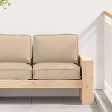 Set di Cuscini per Pallet Tessuto Oxford Beige 60 x 60 x 52 cm