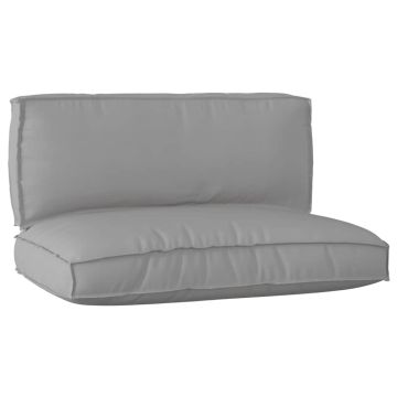 Set di Cuscini per Pallet Tessuto Oxford Grigio