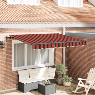 Tenda retrattile Marrone 250 x 200 cm Tessuto