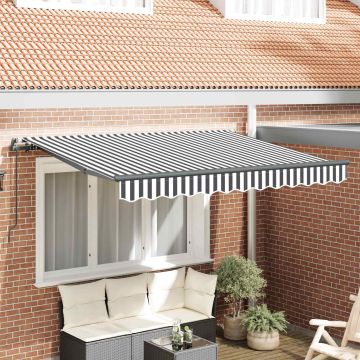 Tenda retrattile Antracite 250 x 200 cm Tessuto