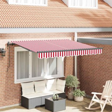 Tenda retrattile Rosso 250 x 200 cm Tessuto