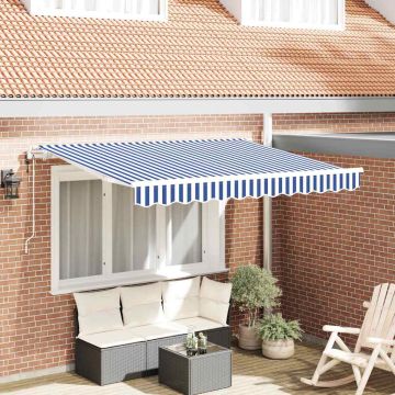 Tenda retrattile Blu 300 x 200 cm Tessuto