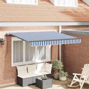 Tenda retrattile Blu 300 x 200 cm Tessuto