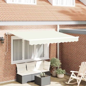 Tenda retrattile Crema 300 x 200 cm Tessuto